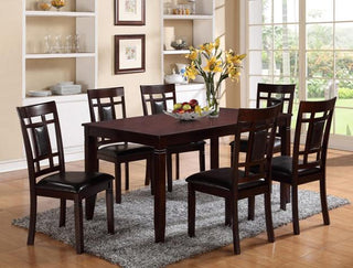 Paige 7 Piece Dining Set in Espresso