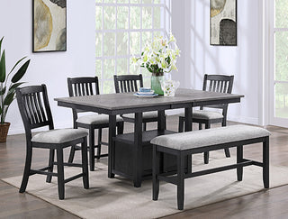 Buford 6 Piece Counter Height Dining Set - Dark