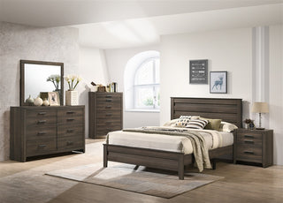 Marley 5 Piece Bedroom Suite in Weathered Brown