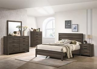 Marley 8 Piece Bedroom Suite in Weathered Brown