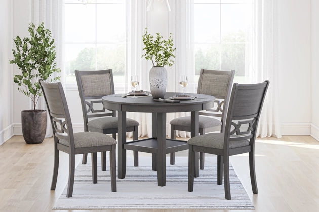 Gia grey 5 piece best sale dining set