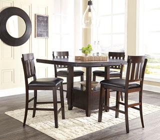 Haddigan Counter Height 5 Piece Dining Set