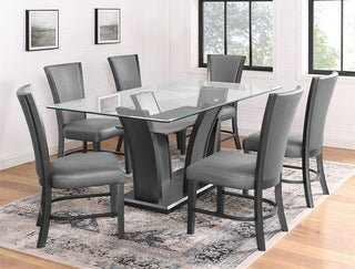 Camelia 7 Piece Glass Dining Set