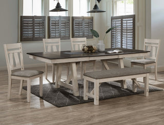 2158CG Maribelle 6 Piece Dining Set - Chalk and Grey