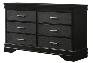 Amalia Black 5 Piece Queen Bedroom Set